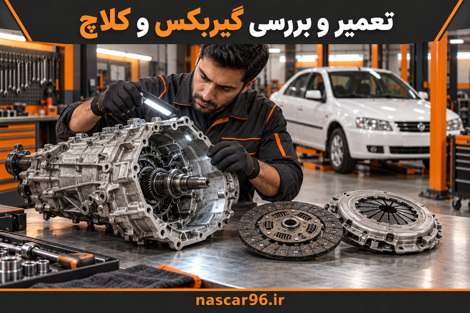تعمیر بررسی گیربکس و کلاچ